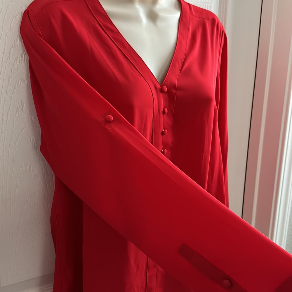 Red blouse